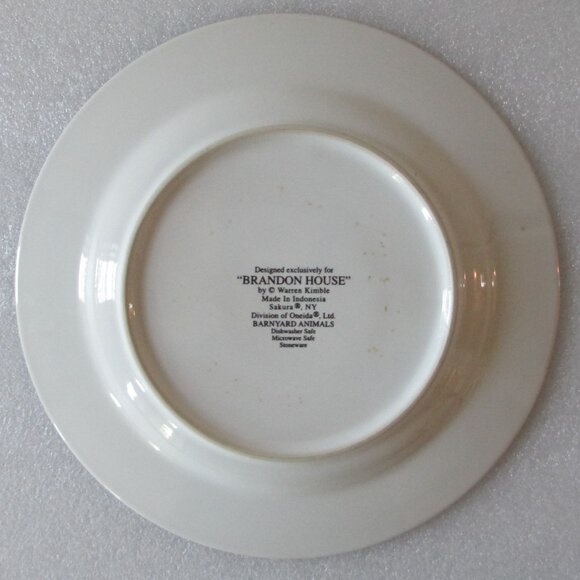 SET OF 3 "BARNYARD ANIMALS" SIDE PLATES - Picture 15 of 16